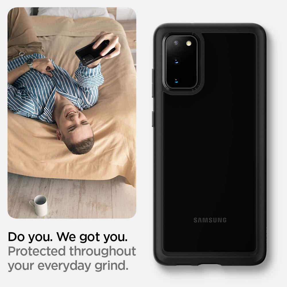 Spigen® Ultra Hybrid™ ACS00756 Samsung Galaxy S20+ Plus Case - Matte Black