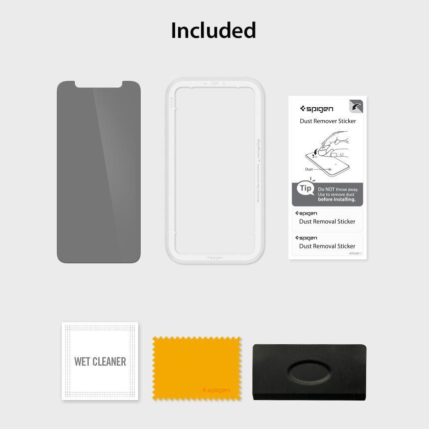 Spigen® GLAS.tR ALIGNmaster™ Privacy AGL00103 iPhone 11 / XR Premium Tempered Glass Screen Protector