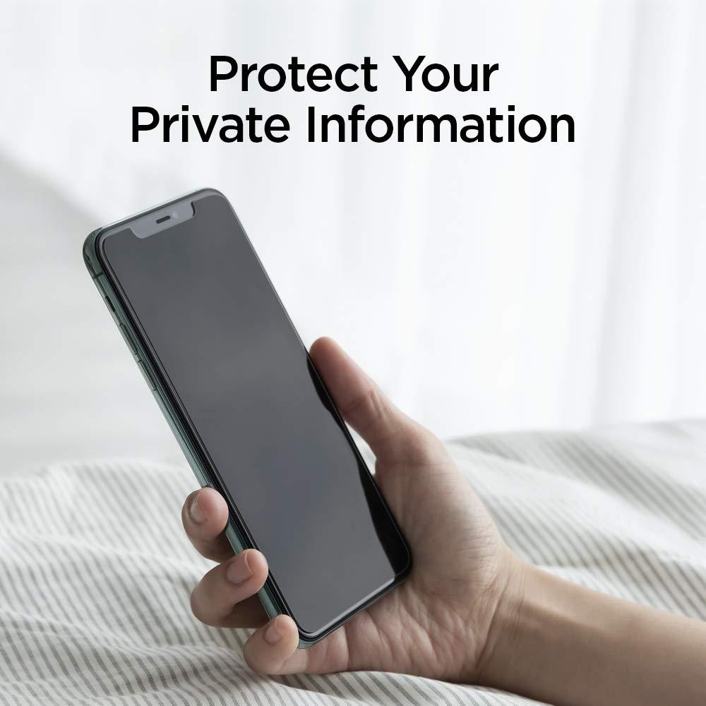 Spigen® GLAS.tR ALIGNmaster™ Privacy AGL00111 iPhone 11 Pro / XS / X Premium Tempered Glass Screen Protector