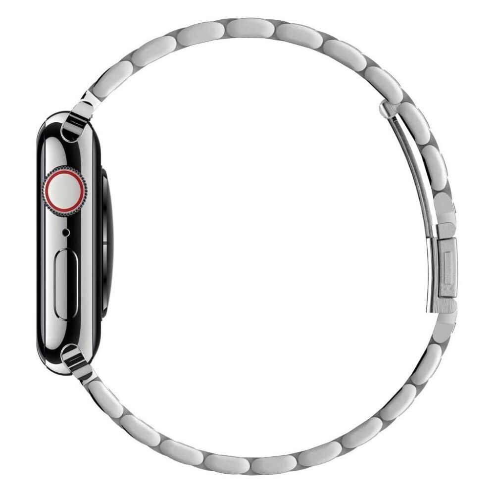 Spigen® Modern Fit™ 062MP25404 Apple Watch Ultra 2 | Ultra | Series 9 | 8 | SE 2 | 7 | 6 | SE | 5 | 4 | 3 | 2 | 1 (49mm | 45mm | 44mm | 42mm) Stainless Steel Band - Silver