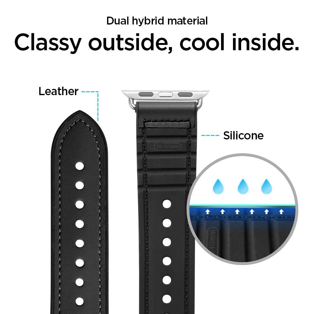 Spigen® Retro Fit™ 061MP27003 Apple Watch Series 5 / 4 / 3 / 2 / 1 (40mm / 38mm) Band - Black