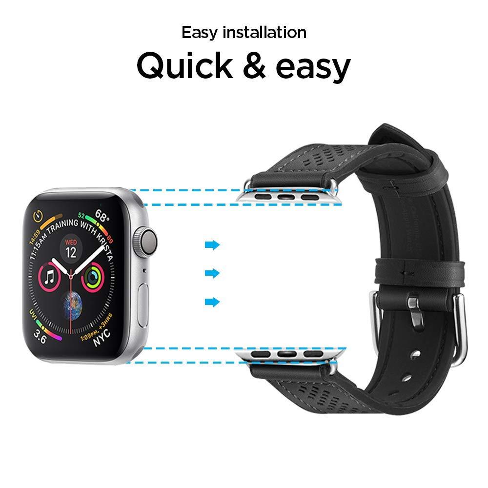 Spigen® Retro Fit 062MP25079 Apple Watch Series 5 / 4 / 3 / 2 / 1 (44mm / 42mm) Band - Black
