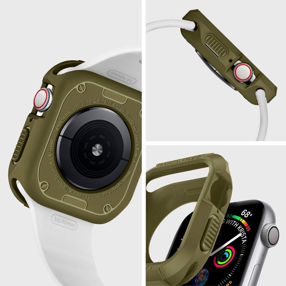 Spigen® Rugged Armor™ 061CS26014 Apple Watch Series 5 / 4 (40mm) Case - Olive Green