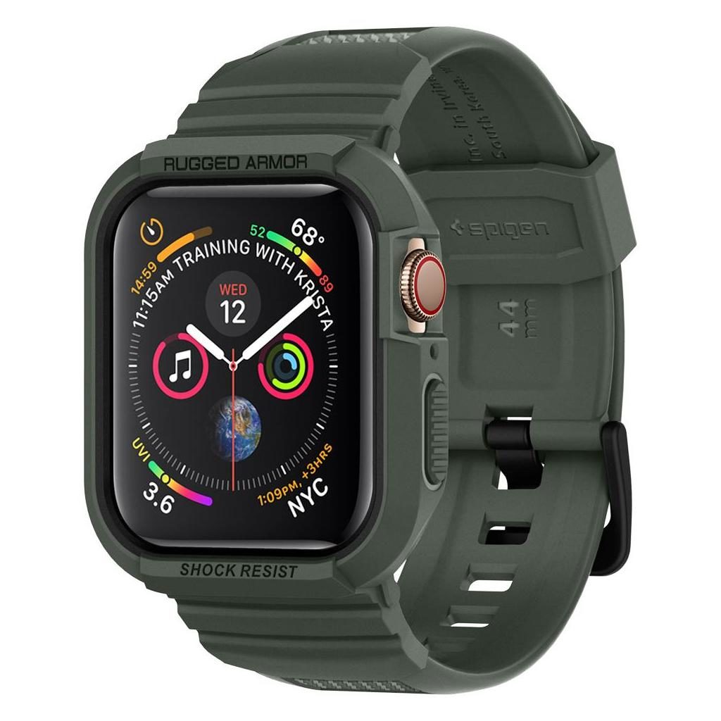 Spigen® Rugged Armor Pro™ 062CS26016 Apple Watch Series 8 / 7 / 6 / SE / 5 / 4 (45mm / 44mm) Case - Military Green