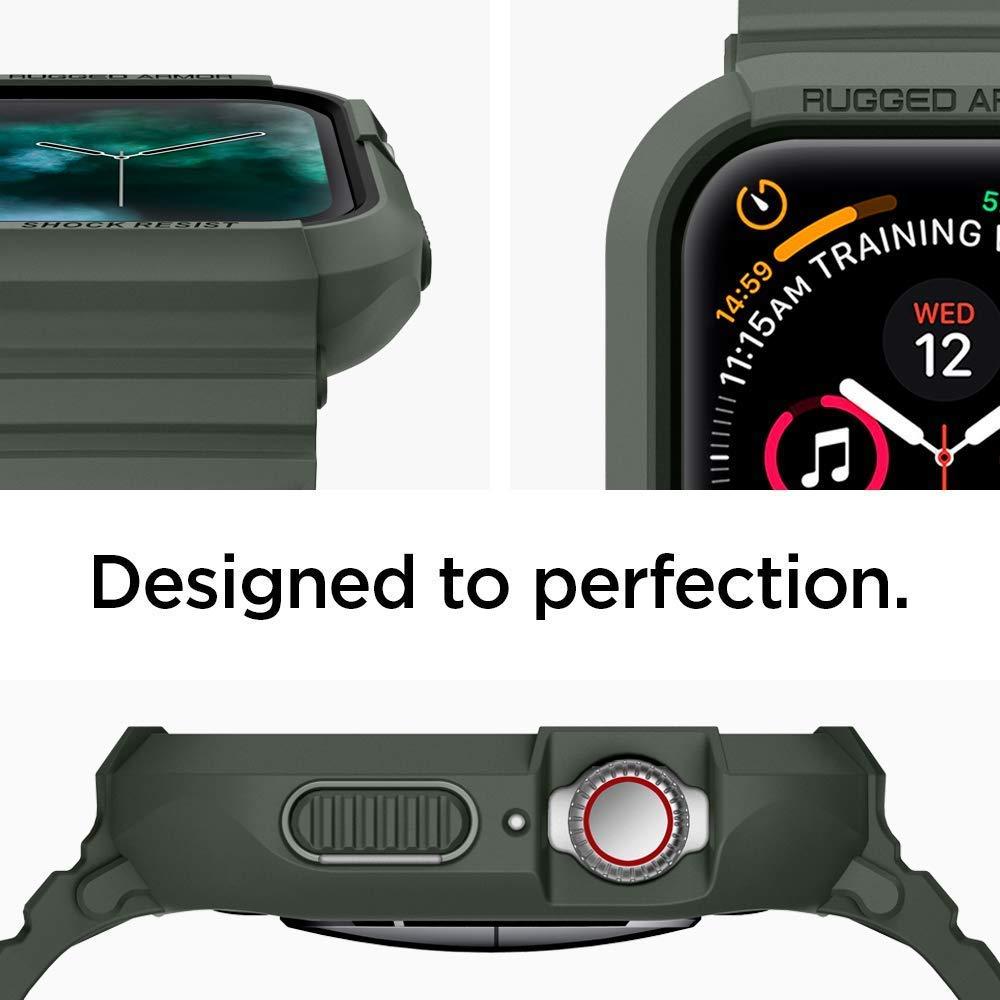 Spigen® Rugged Armor Pro™ 062CS26016 Apple Watch Series 5 / 4 (44mm) Case - Military Green