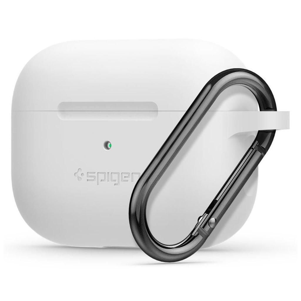 Spigen® Silicone Fit ASD00534 Apple Airpods Pro Case - White