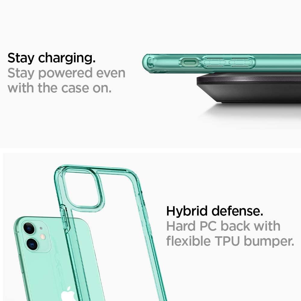 Spigen® Ultra Hybrid™ ACS00406 iPhone 11 Case - Green Crystal