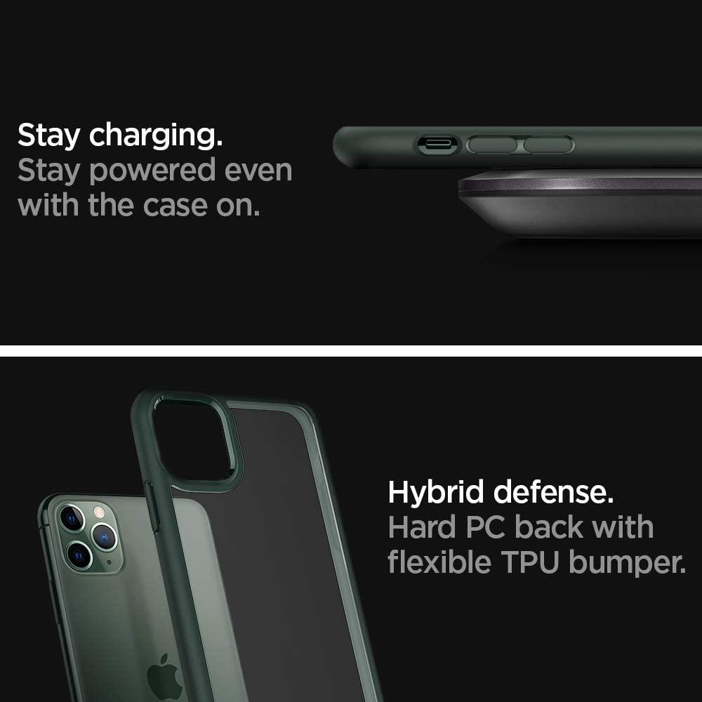 Spigen® Ultra Hybrid™ ACS00417 iPhone 11 Pro Case - Midnight Green