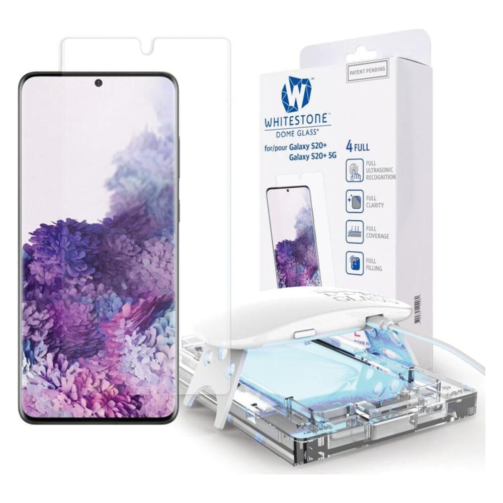 Whitestone™ Dome Glass® Samsung Galaxy S20+ Plus Premium Tempered Glass Screen Protector