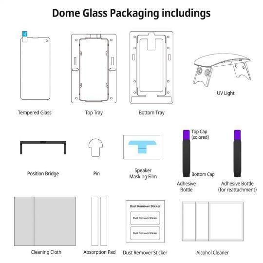 Whitestone Dome Glass™ Samsung Galaxy S20+ Plus Premium Tempered Glass Screen Protector