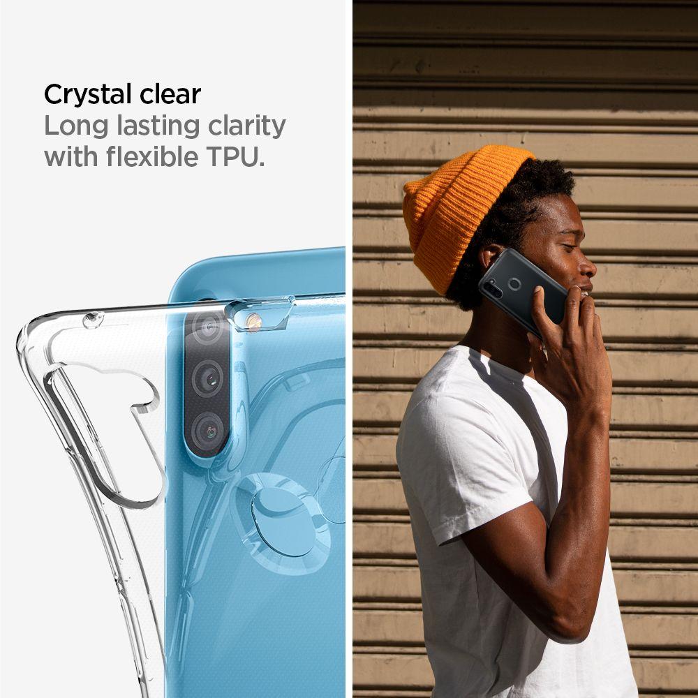 Spigen® Liquid Crystal™ ACS00856 Samsung Galaxy A11 Case - Crystal Clear