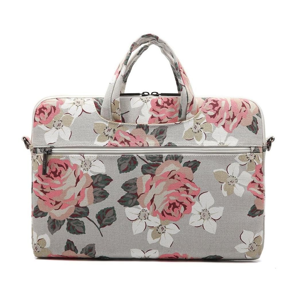 Canvaslife Laptop 14-inch / 13-inch Briefcase – White Rose