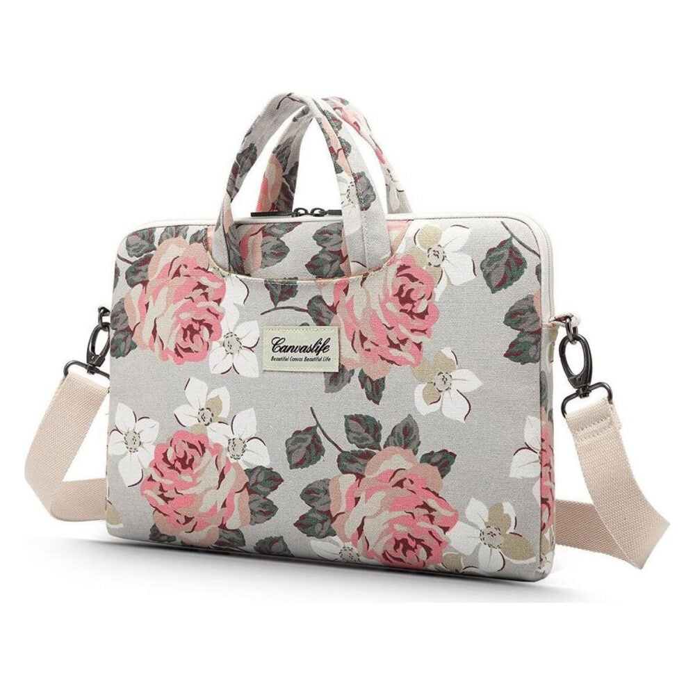 Canvaslife Laptop 16-inch / 15-inch Briefcase - White Rose