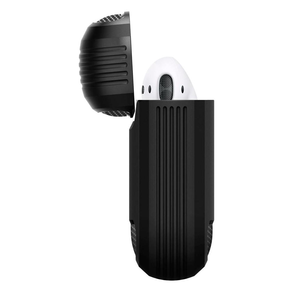 Spigen® Rugged Armor™ ASD01117 Apple Airpods Case - Matte Black