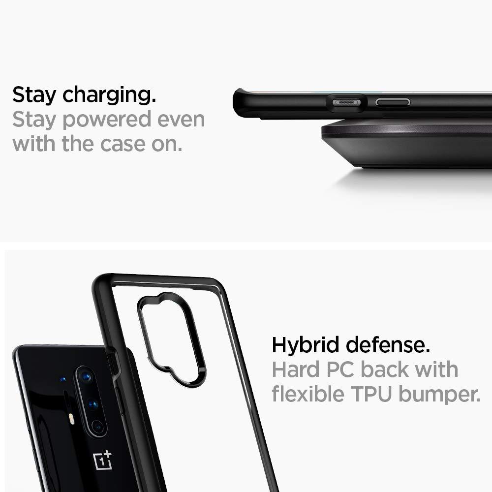 Spigen® Ultra Hybrid™ ACS00834 OnePlus 8 Pro Case - Matte Black