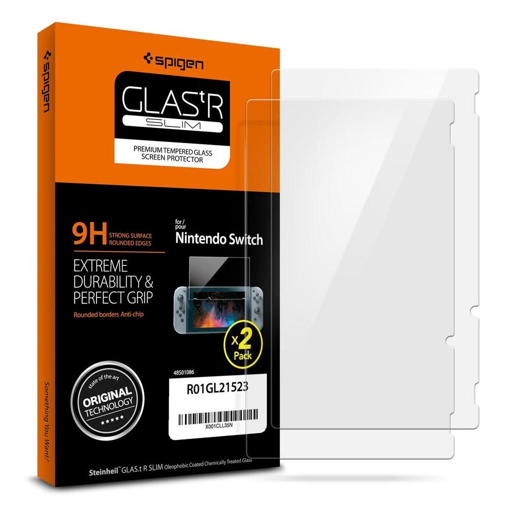 Spigen® (x2Pack) GLAS.tR™ R01GL21523 Nintendo Switch Premium Tempered Glass Screen Protector
