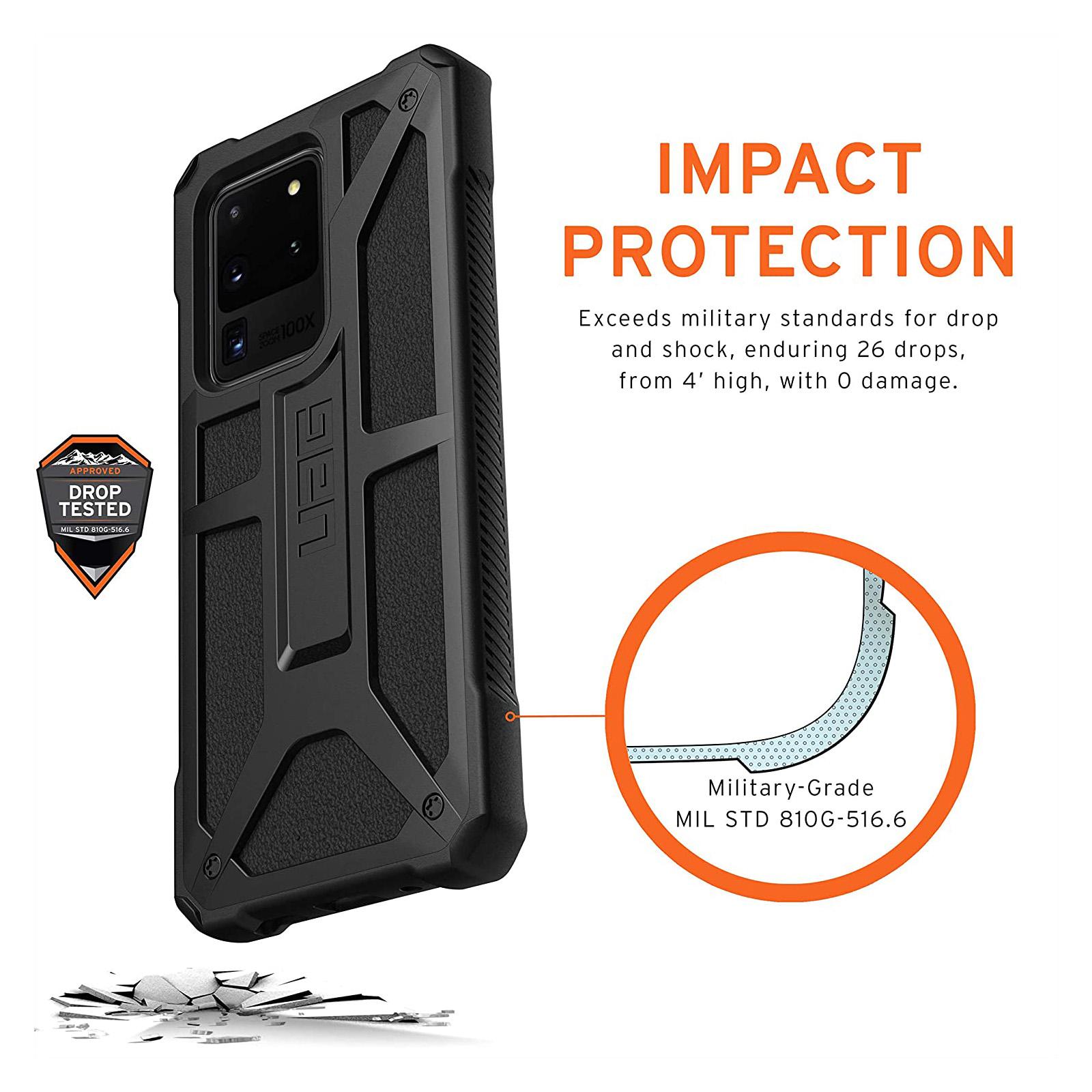 Urban Armor Gear (UAG) Monarch Series 211991114040 Samsung Galaxy S20 Ultra Case – Black