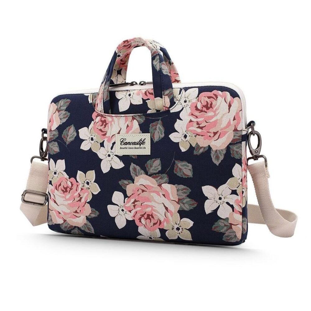 Canvaslife Laptop 14-inch / 13-inch Briefcase - Navy Rose