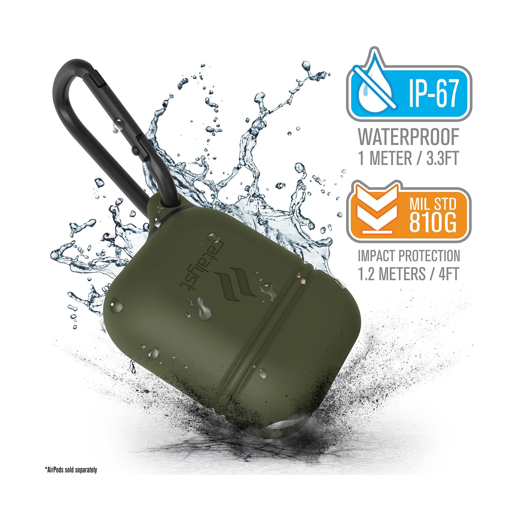 Catalyst Waterproof Apple AirPods Case - Army Green