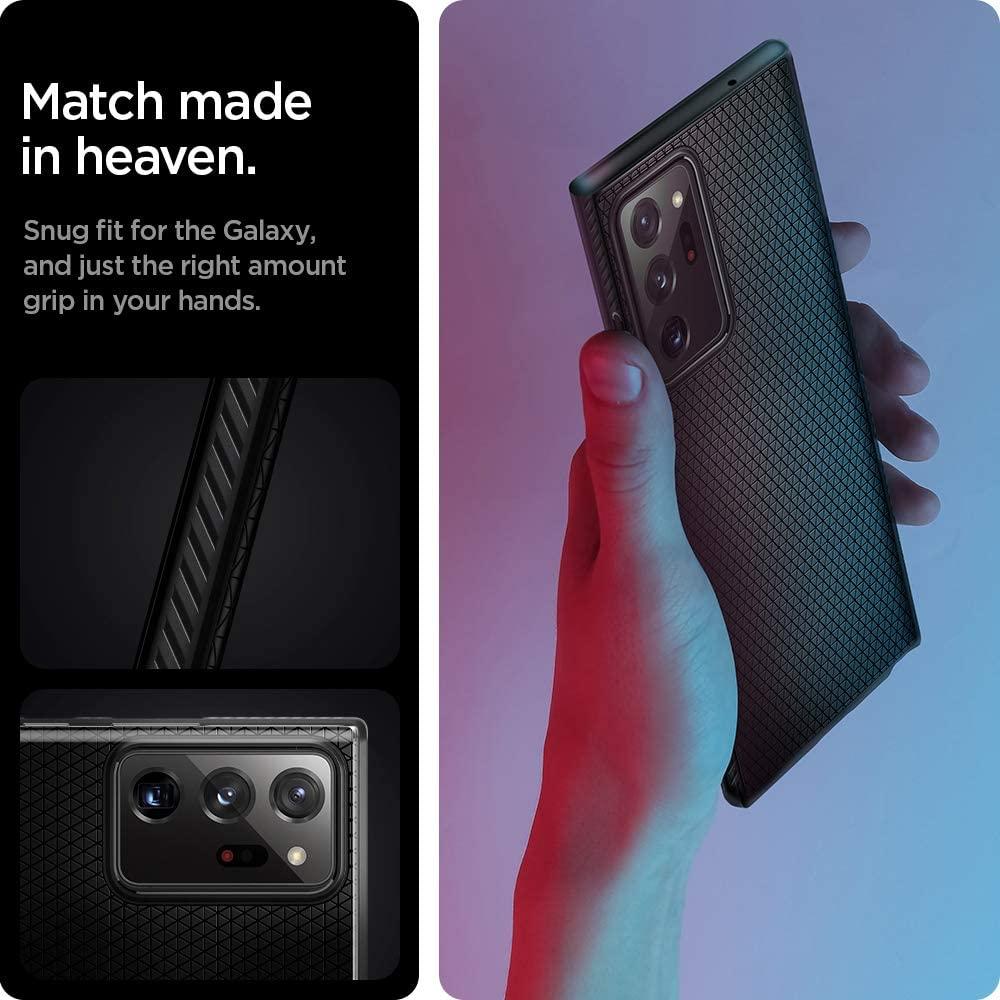 Spigen® Liquid Air™ ACS01392 Samsung Galaxy Note 20 Ultra Case - Matte Black