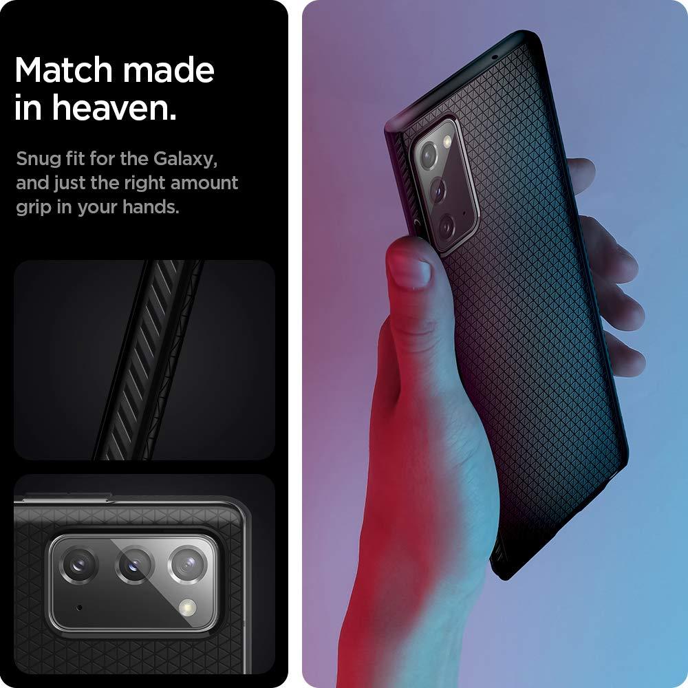 Spigen® Liquid Air™ ACS01418 Samsung Galaxy Note 20 Case - Matte Black