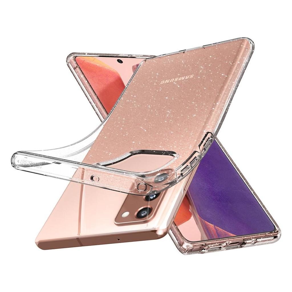 Spigen® Liquid Crystal™ Glitter ACS01416 Samsung Galaxy Note 20 Case - Crystal Quartz