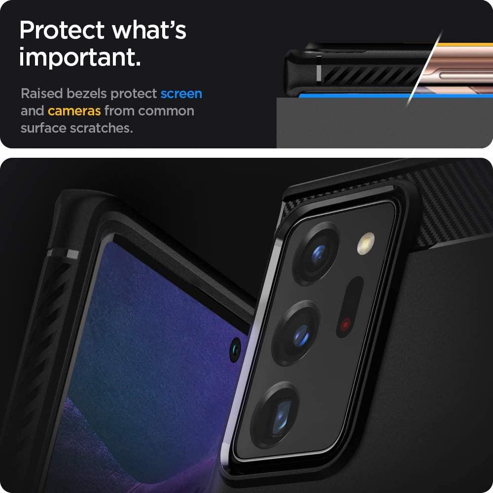 Spigen® Rugged Armor™ ACS01391 Samsung Galaxy Note 20 Ultra Case - Matte Black