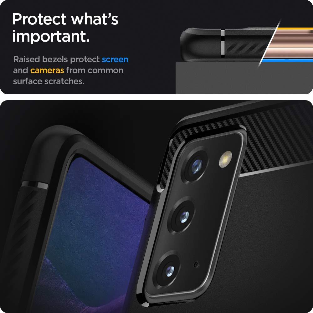 Spigen® Rugged Armor™ ACS01417 Samsung Galaxy Note 20 Case - Matte Black