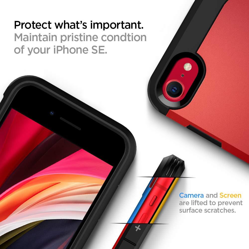 Spigen® Tough Armor™ ACS01241 iPhone SE (2020) Case - Red