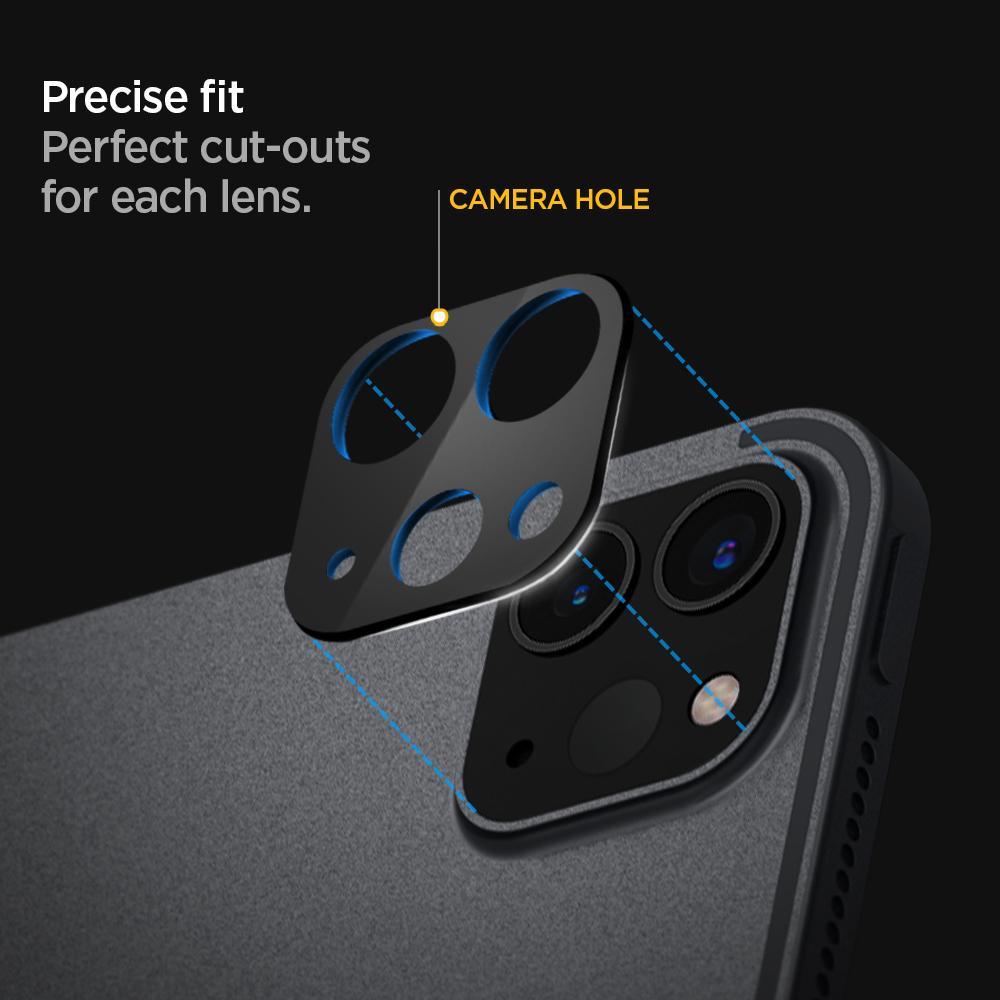 Spigen® (x2Pack) Full Cover Camera Lens AGL01110 iPad Pro 12.9-inch / 11-inch (2020) Premium Tempered Glass - Black