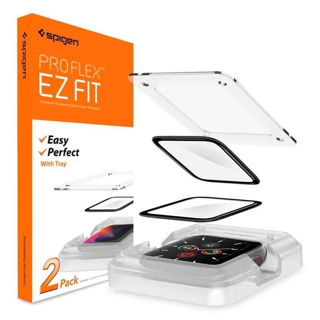 Spigen® (x2Pack) ProFlex™ EZ Fit AFL01220 Apple Watch Series 5 / 4 (44mm) Premium Screen Protector