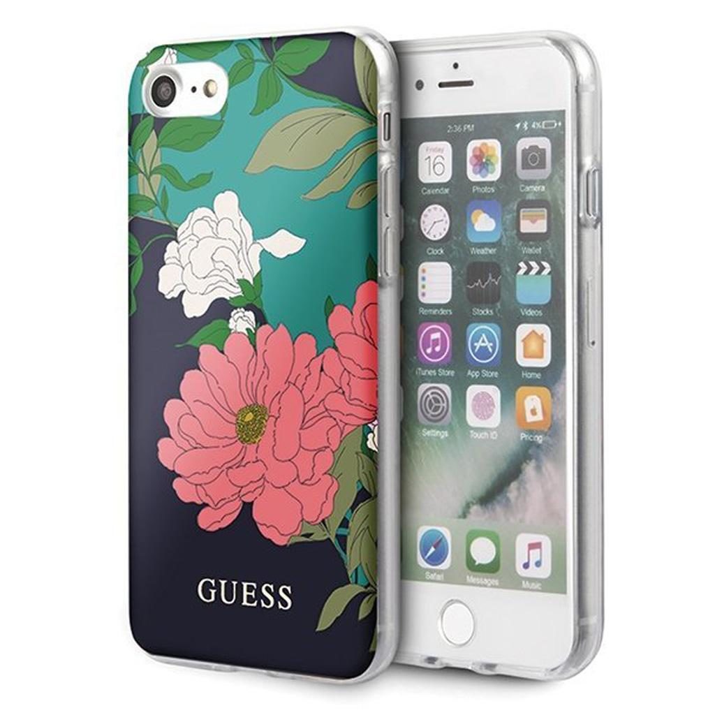 Guess® Flower Collection iPhone SE (2022 / 2020) / 8 / 7 Case - Shiny