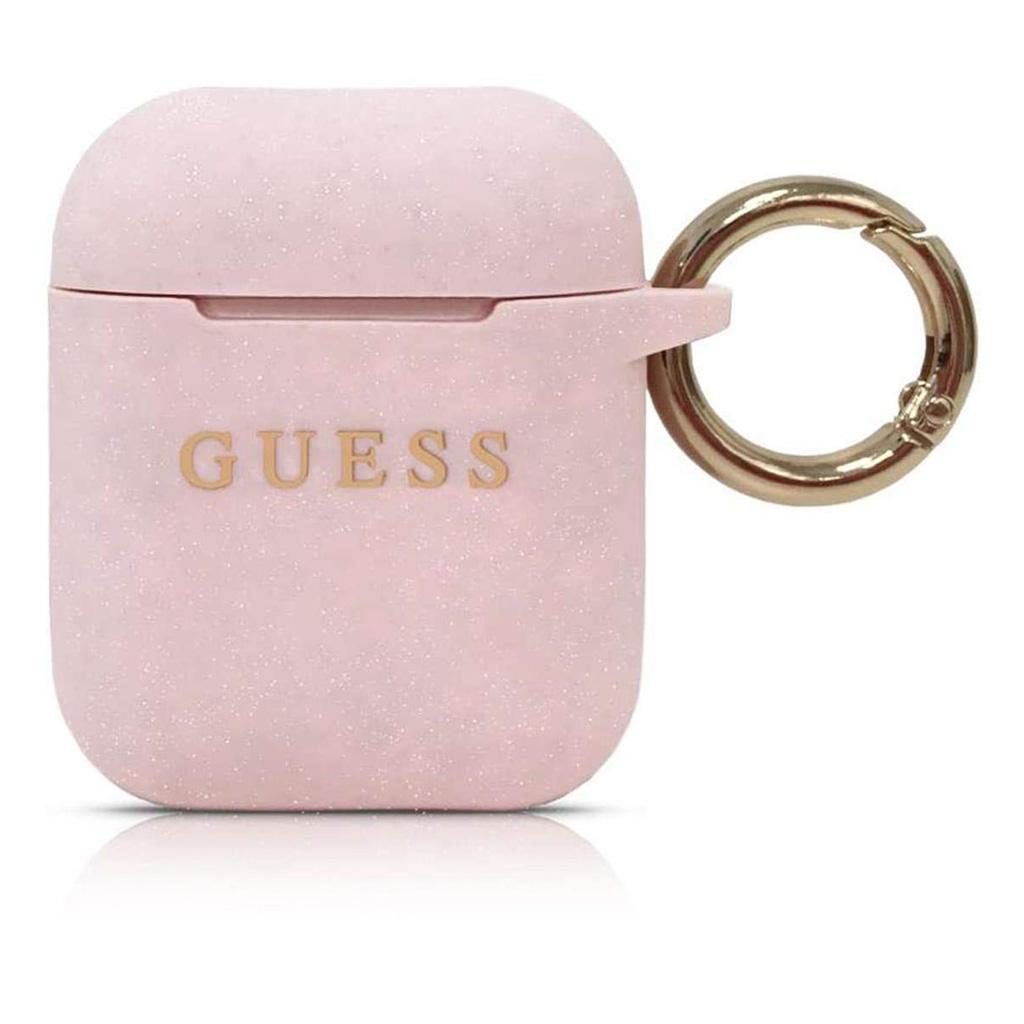 Guess® Silicone Collection Apple AirPods Case - Pink