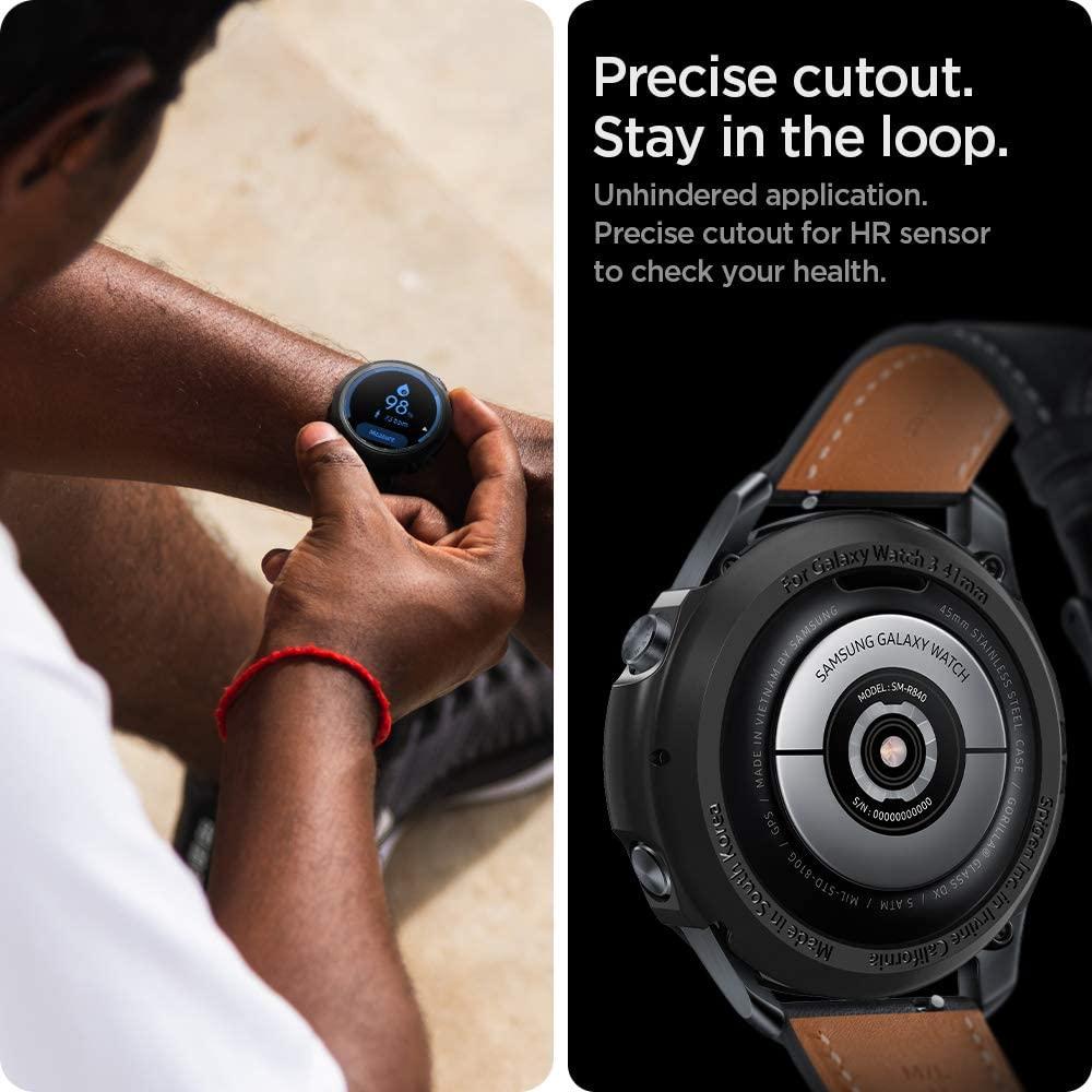 Spigen® Liquid Air™ ACS01561 Samsung Galaxy Watch 3 (41mm) Case - Matte Black