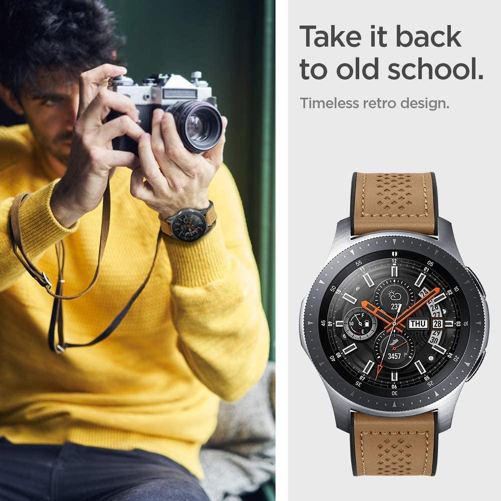 Spigen® Retro Fit 603MP26446 Samsung Galaxy Watch 3 (45mm) / Galaxy Watch (46mm) Band – Brown