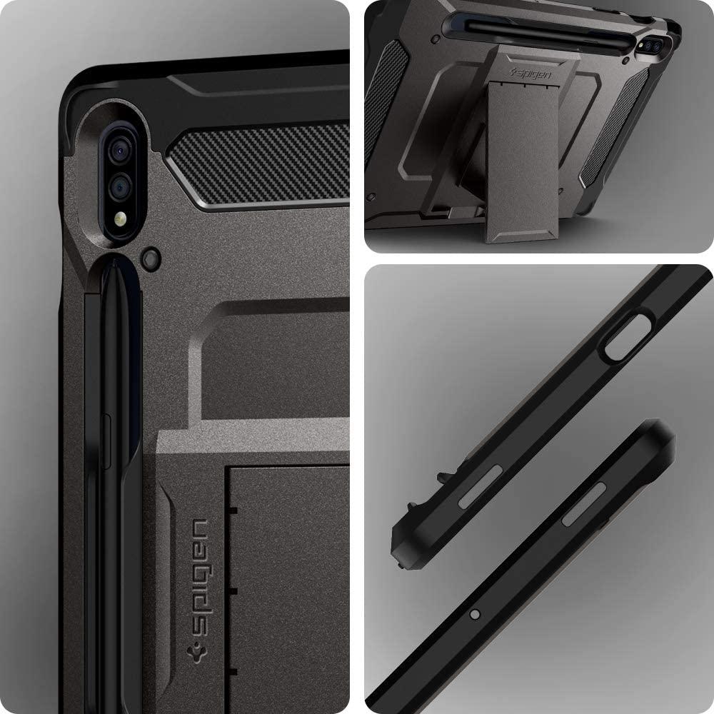 Spigen® Tough Armor™ Pro™ ACS01605 Samsung Galaxy Tab S7 11-inch Case - Gunmetal