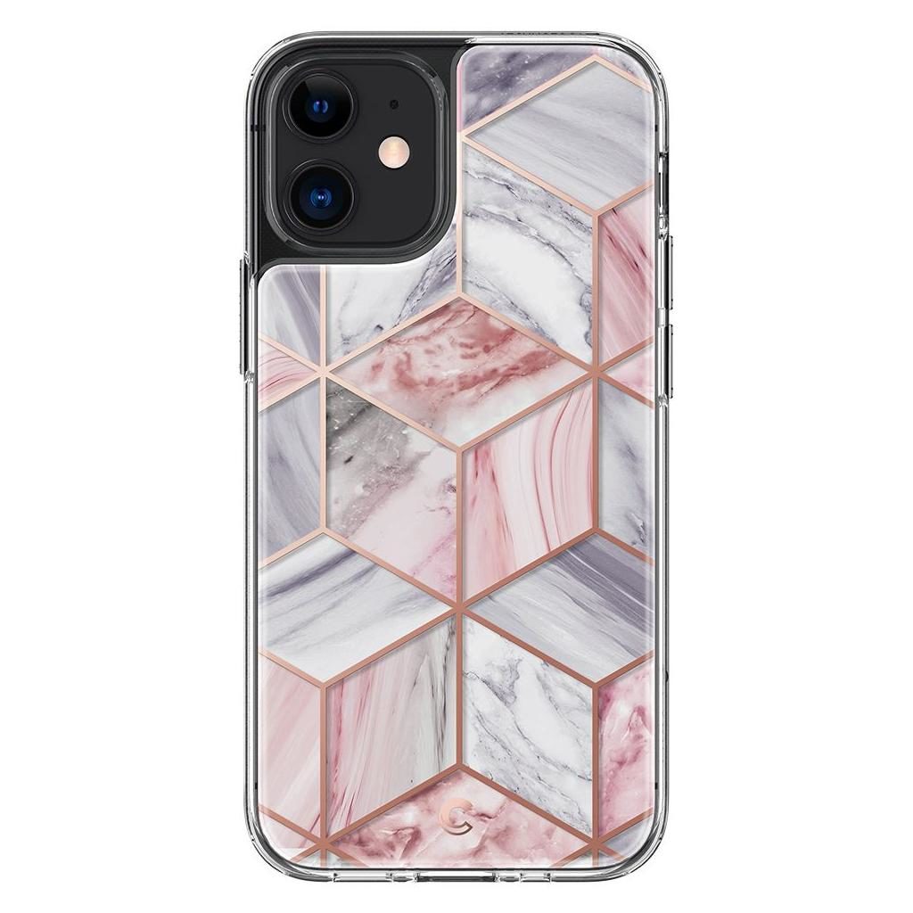 Spigen® Cyrill Cecile Collection ACS01782 iPhone 12 Mini Case - Pink Marble