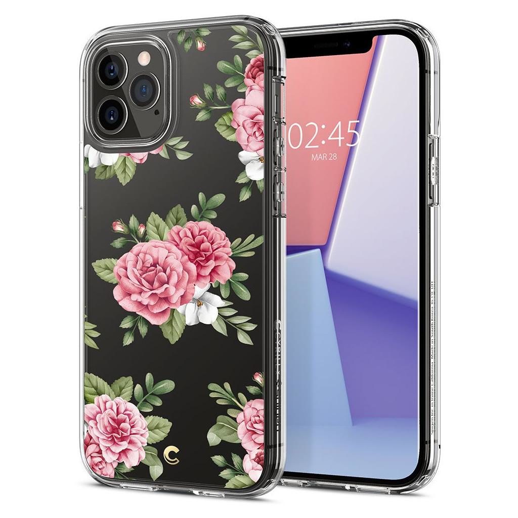 Spigen® Cyrill Cecile Collection ACS01828 iPhone 12 / 12 Pro Case - Pink Floral