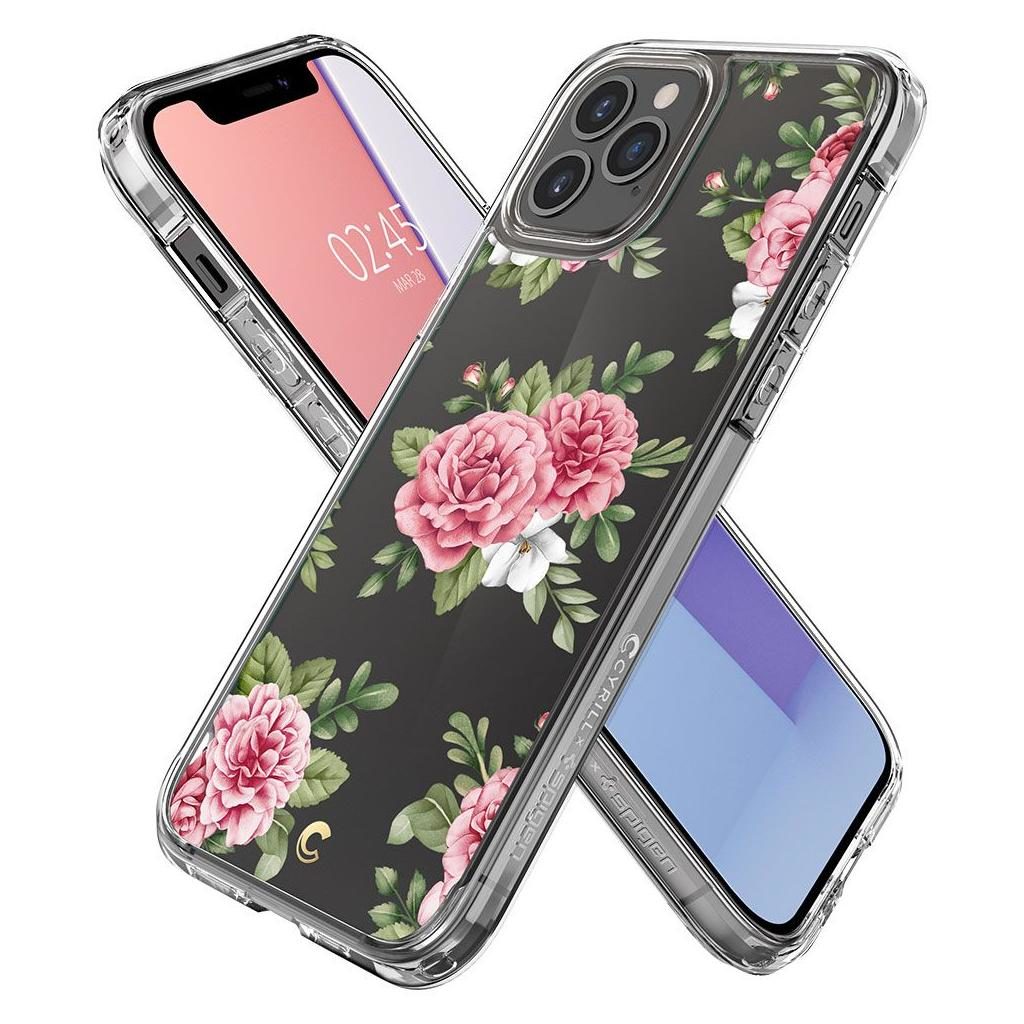 Spigen® Cyrill Cecile Collection ACS01828 iPhone 12 / 12 Pro Case - Pink Floral