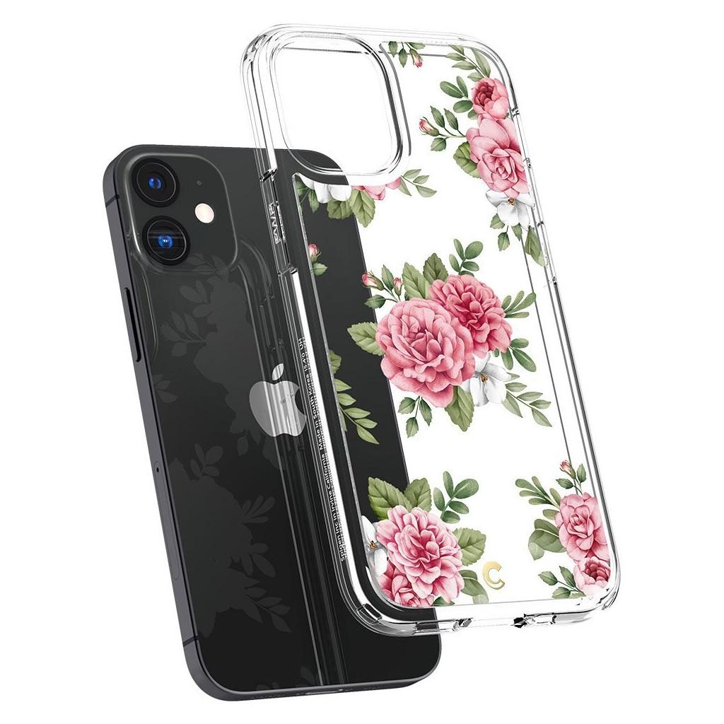Spigen® Cyrill Cecile Collection ACS01831 iPhone 12 Mini Case - Pink Floral