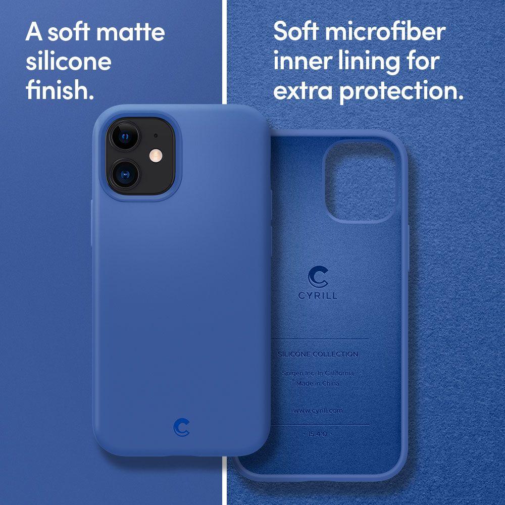 Spigen® Cyrill Silicone ACS01946 iPhone 12 Mini Case - Linen Blue