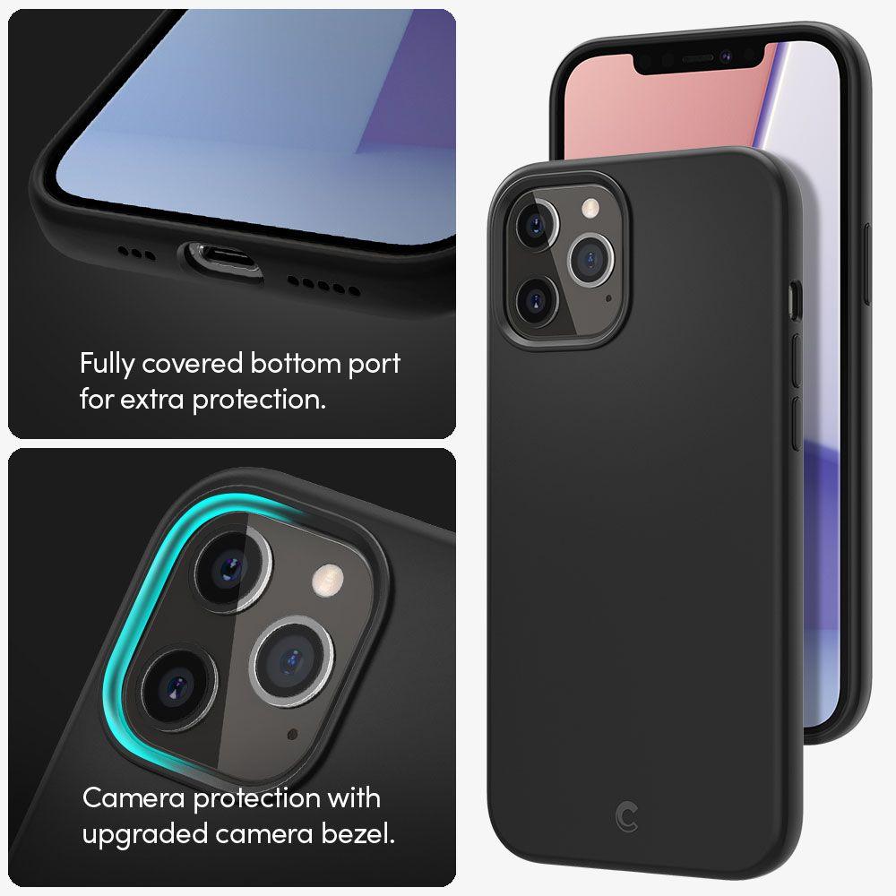 Spigen® Cyrill Silicone Collection ACS01736 iPhone 12 / 12 Pro Case - Black