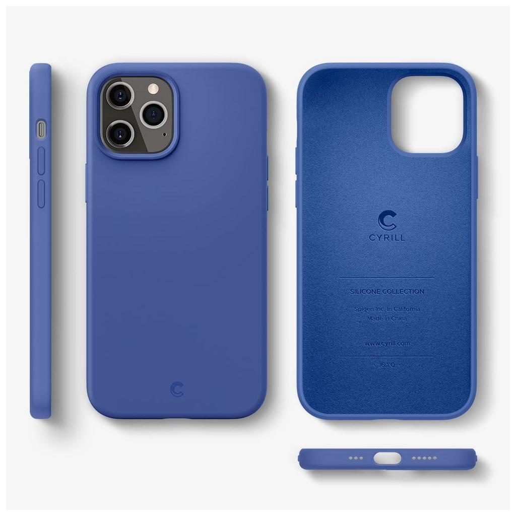 Spigen® Cyrill Silicone Collection ACS01738 iPhone 12 / 12 Pro Case - Navy