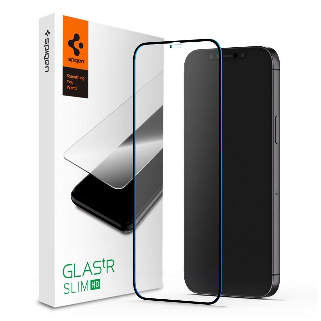 Spigen® GLAS.tR™ Full Cover HD AGL01468 iPhone 12 Pro Max Premium Tempered Glass Screen Protector
