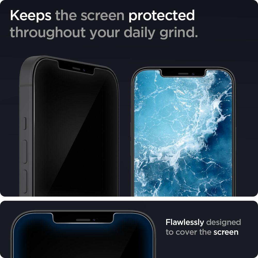 Spigen® GLAS.tR™ HD AGL01467 iPhone 12 Pro Max Premium Tempered Glass Screen Protector