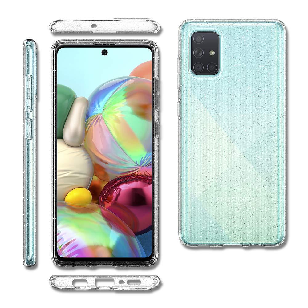 Spigen® Liquid Crystal™ Glitter ACS00935 Samsung Galaxy A71 Case - Crystal Quartz
