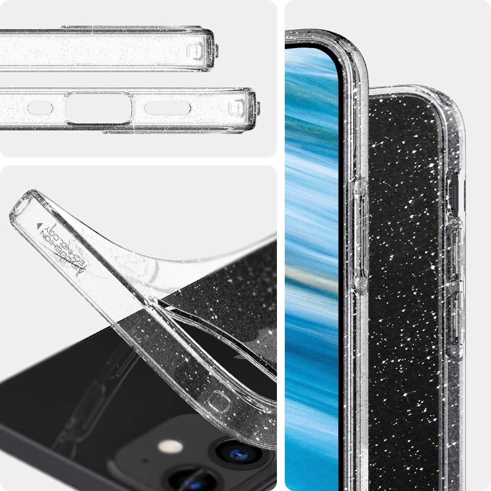 Spigen® Liquid Crystal™ Glitter™ ACS01741 iPhone 12 Mini Case - Crystal Quartz