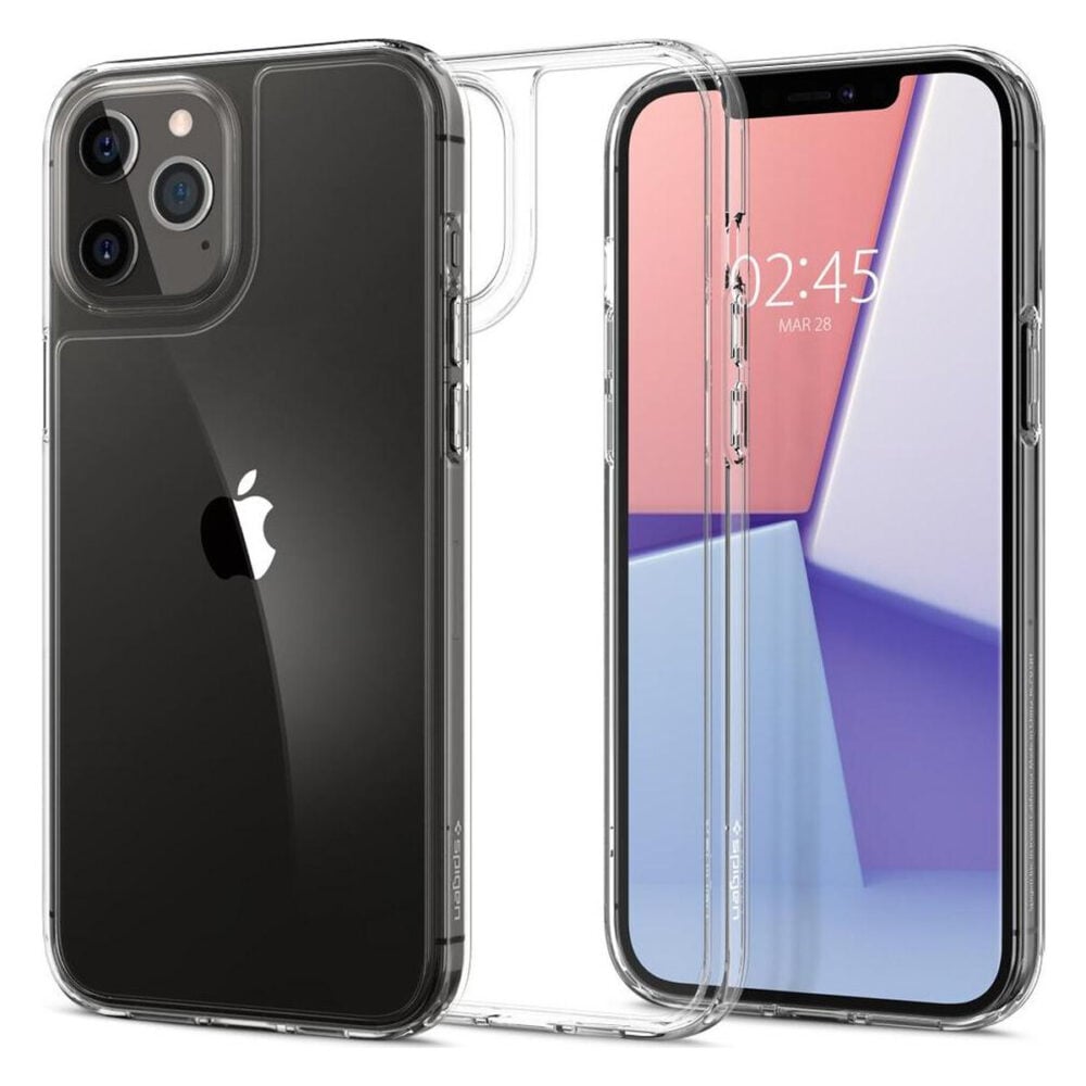 Spigen® Quartz Hybrid™ ACS01705 iPhone 12 / 12 Pro Case - Crystal Clear