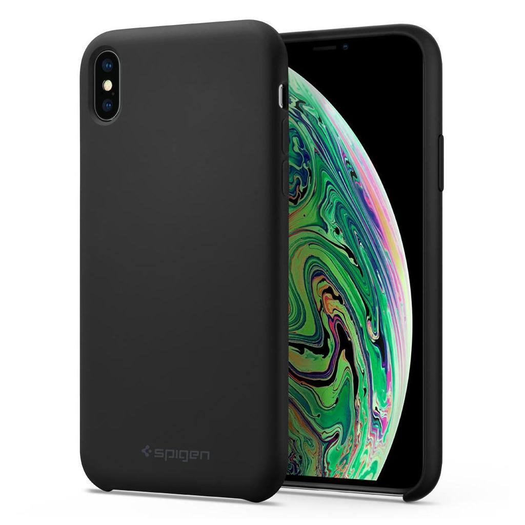 Spigen® Silicone Fit™ 065CS25653 iPhone XS Max Case - Black