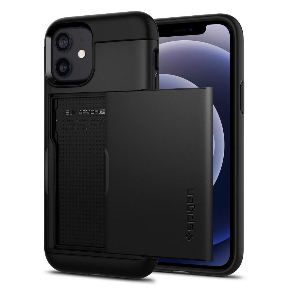 Spigen® Slim Armor™ CS ACS01707 iPhone 12 / 12 Pro Case - Black